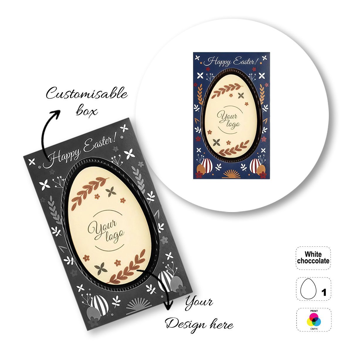 LOGO CHOCO4MAT A - barretta di cioccolato stampabile, diverse forme, 175x107x15 mm | GL811110A
