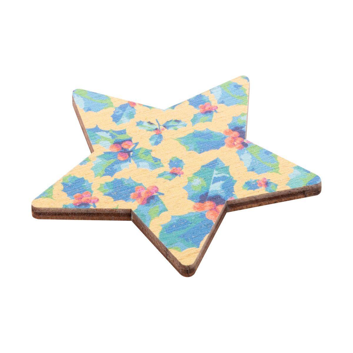 WOOFRI XMAS - Magnete frigo personalizzabile natalizio, stella | HG716795B