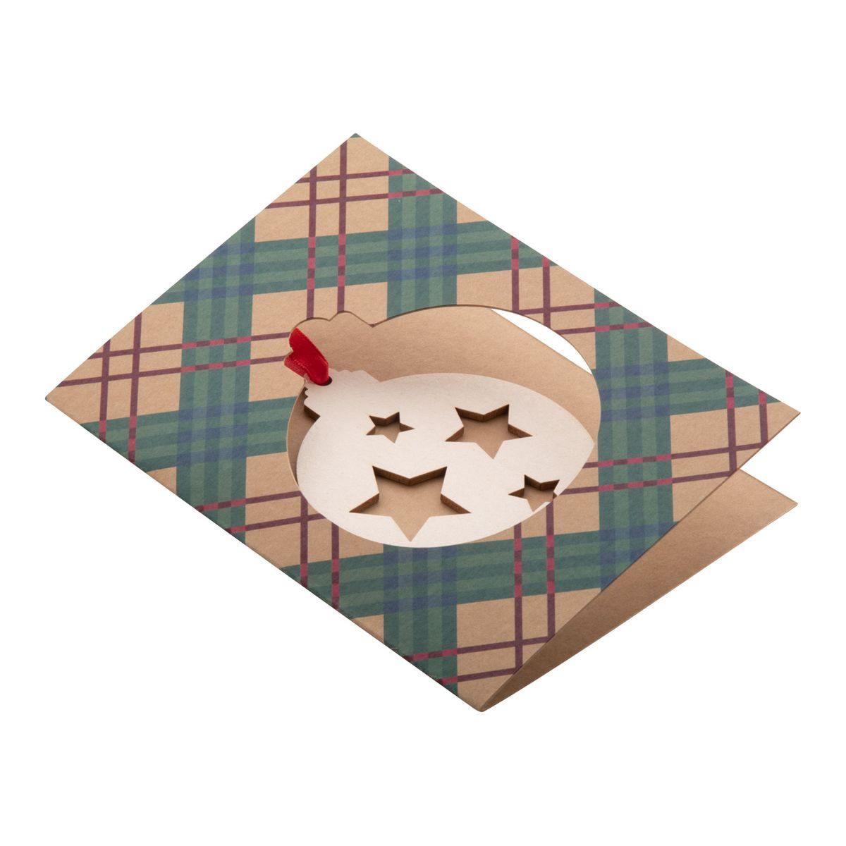 TREECARD ECO - Biglietto auguri natalizio, palla | HG718645B