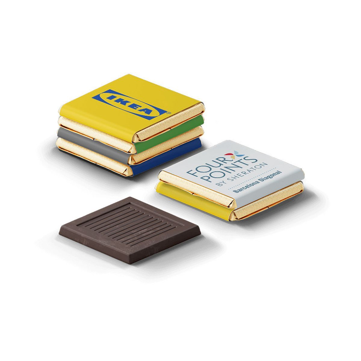 NEAPOLITAN DARK - Cioccolatini fondenti, 30 x 30 mm | CC55033B