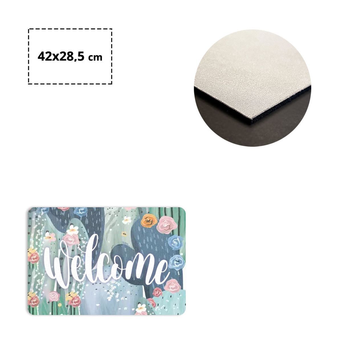 MILAN - tappeto antiscivolo, 420x285 mm | GL300302A