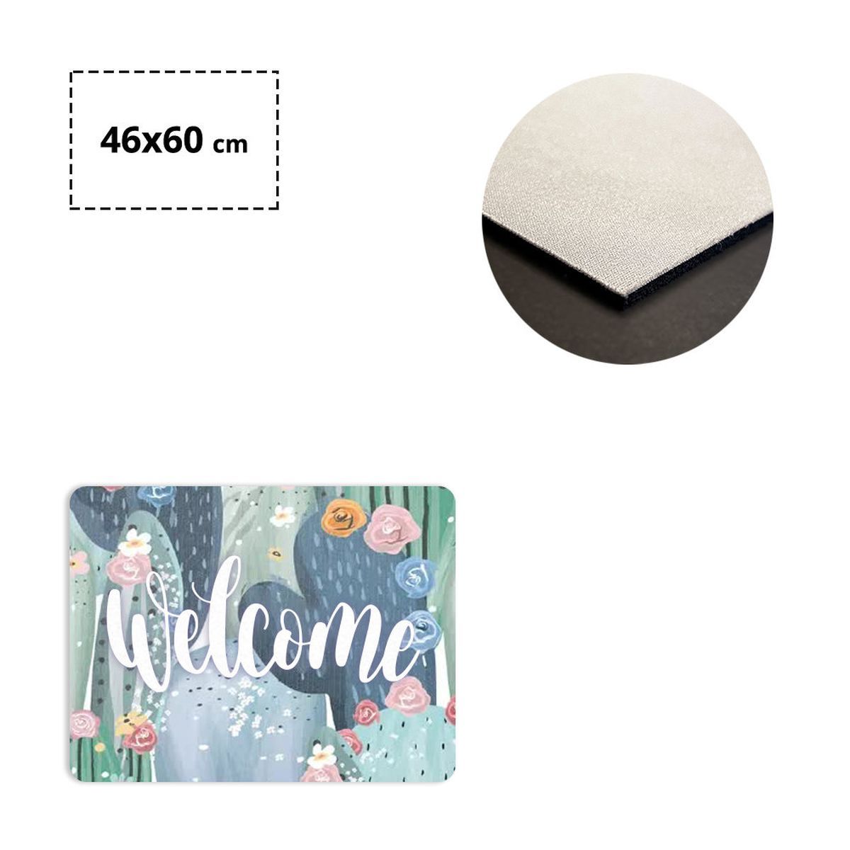 MILAN - tappeto antiscivolo, 460x600 mm | GL300302B