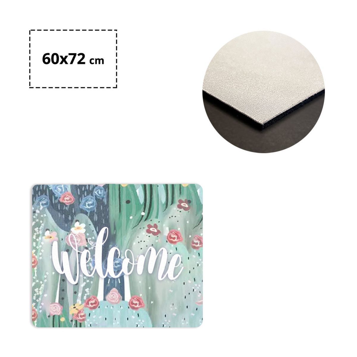 MILAN - tappeto antiscivolo, 600x720 mm | GL300302C