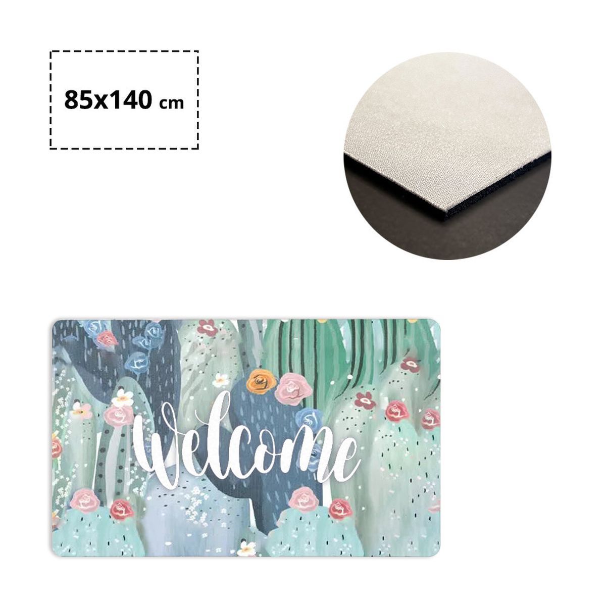 MILAN - tappeto antiscivolo, 850x1400 mm | GL300302D