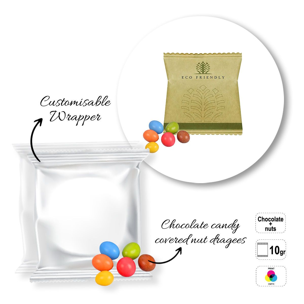 SWEET BAG MINI - bustina di caramelle, 70x70 mm | GL810306C