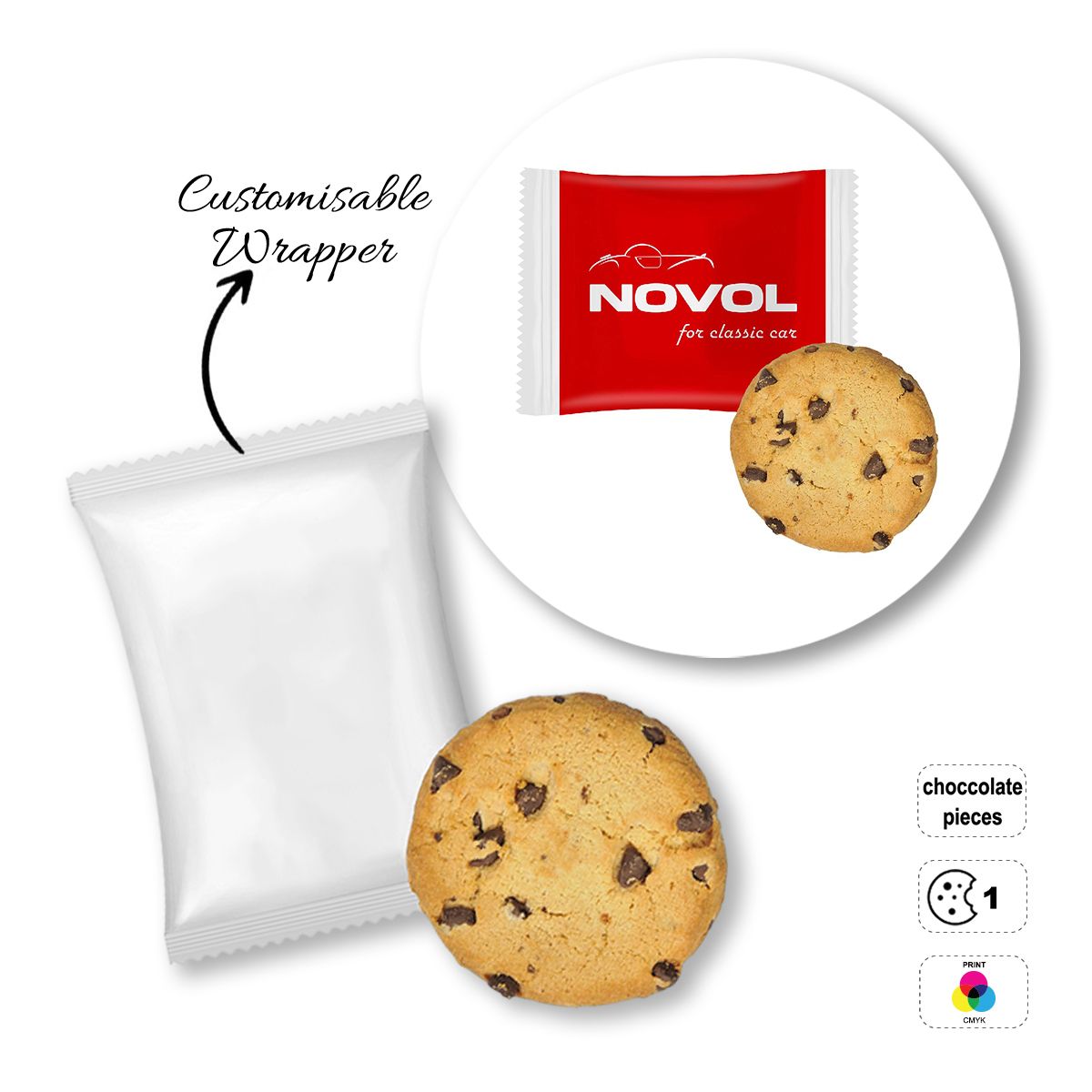 ADVERT COOKIE - biscotto pubblicitario, 115x70 mm | GL810708A