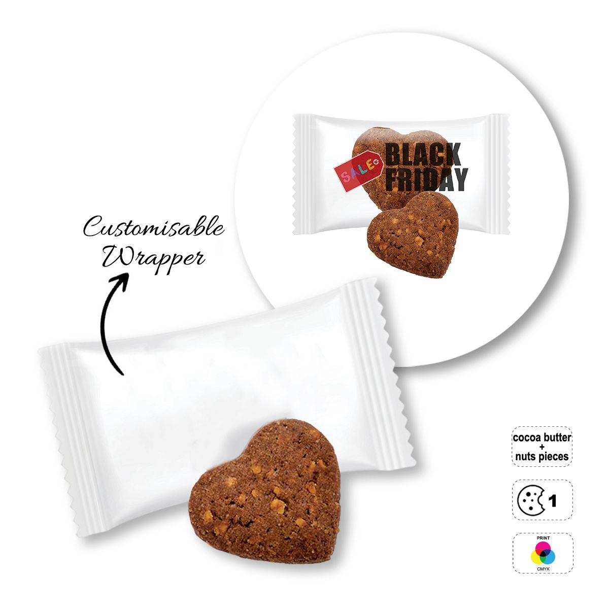 ADVERT COOKIE - biscotto pubblicitario, 80x40 mm | GL810708C