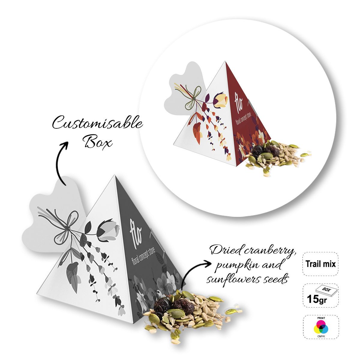 FIT TREAT - snack di frutta secca e semi, 90x90x110 mm | GL810802C