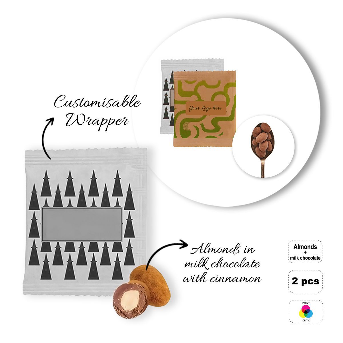 DRIED FRUIT BAG - bustina di frutta secca, 60x70 mm | GL810831A