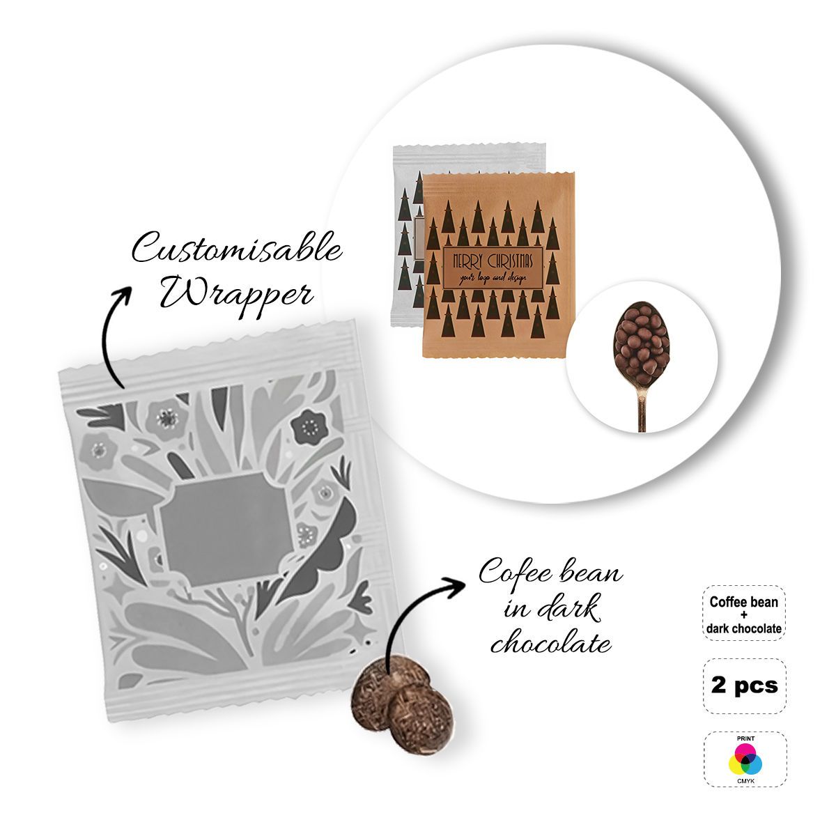 DRIED FRUIT BAG - bustina di frutta secca, 60x70 mm | GL810831C