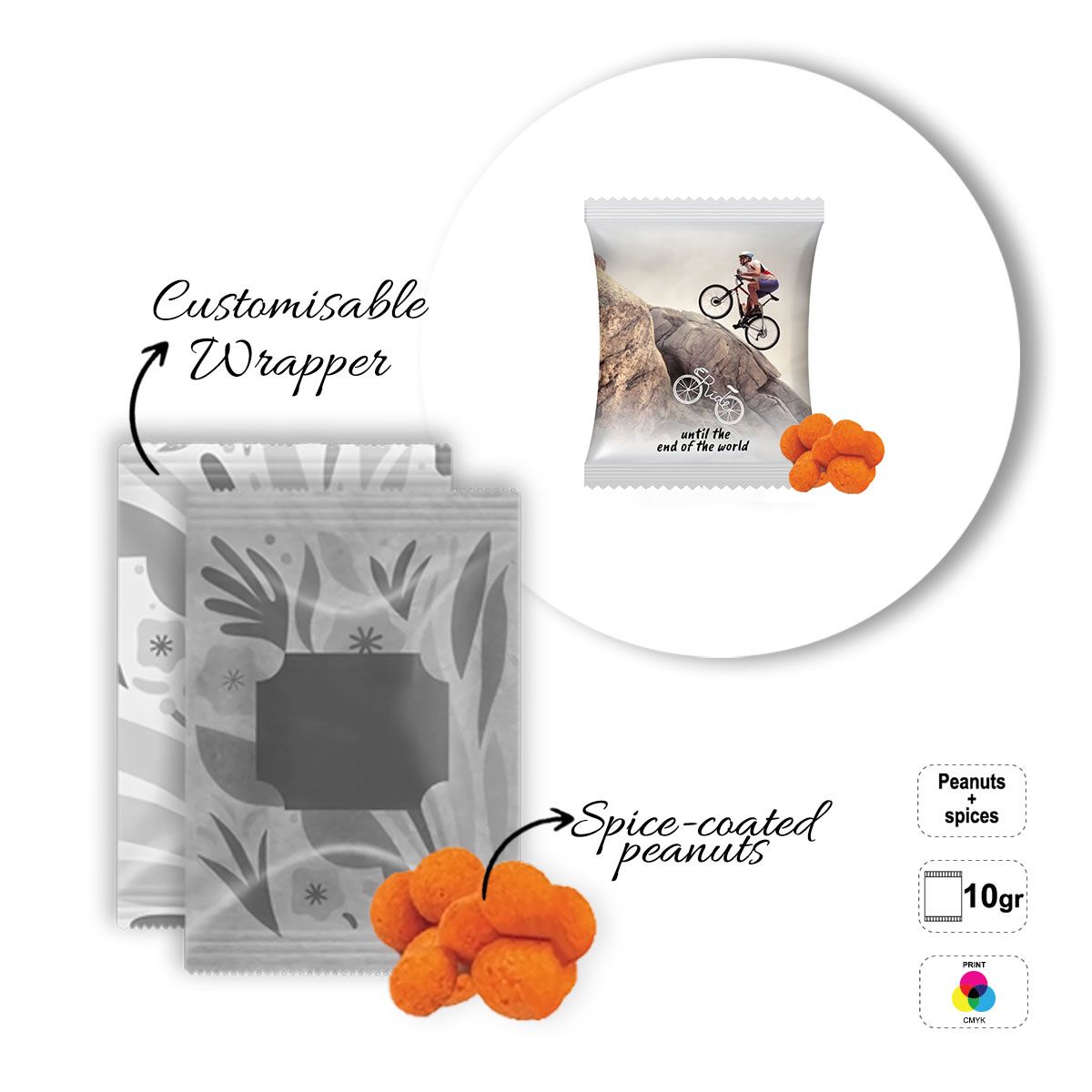 SNACK BAG - bustina di snack salati, 87x70 mm | GL810833B