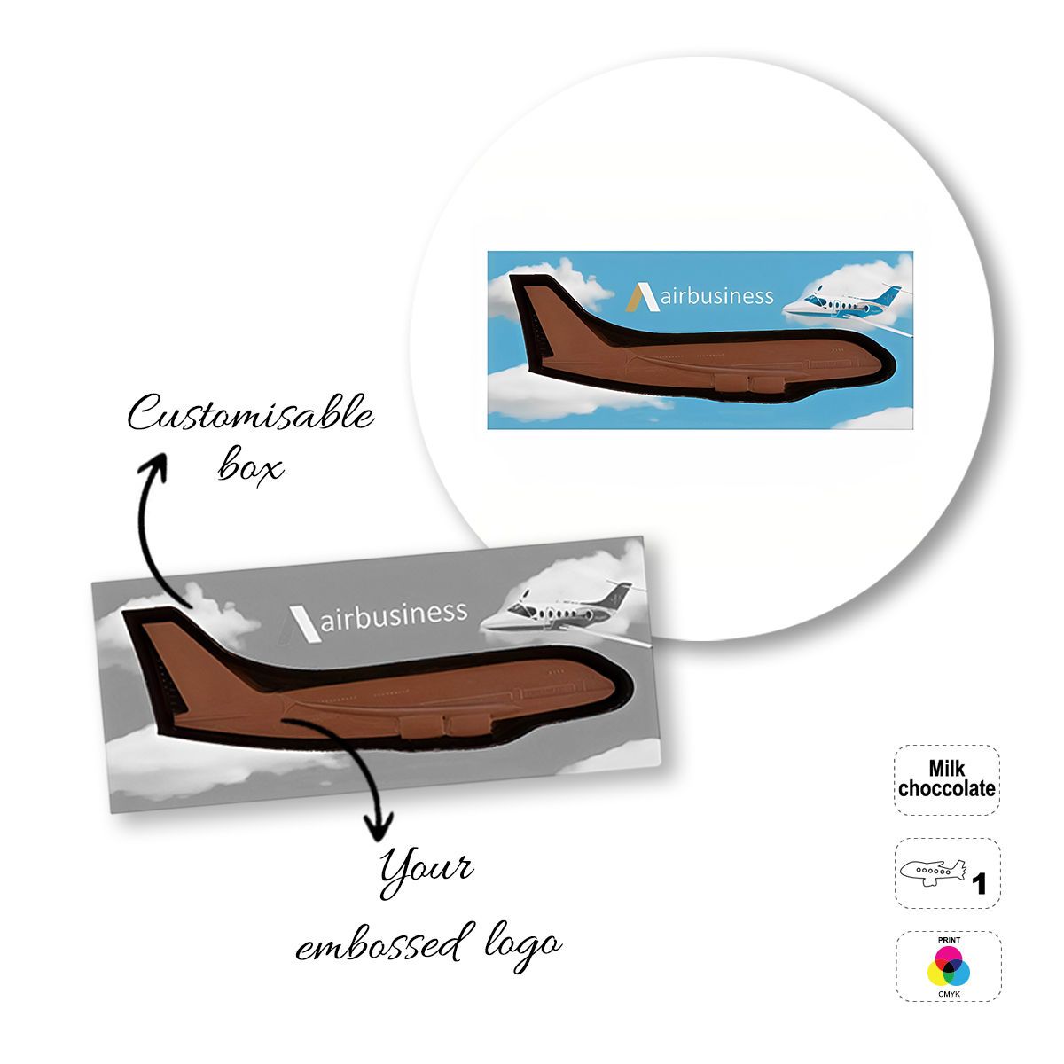 CHOCO4MAT A - barretta di cioccolato, diverse forme, 232x98x20 mm | GL811105D