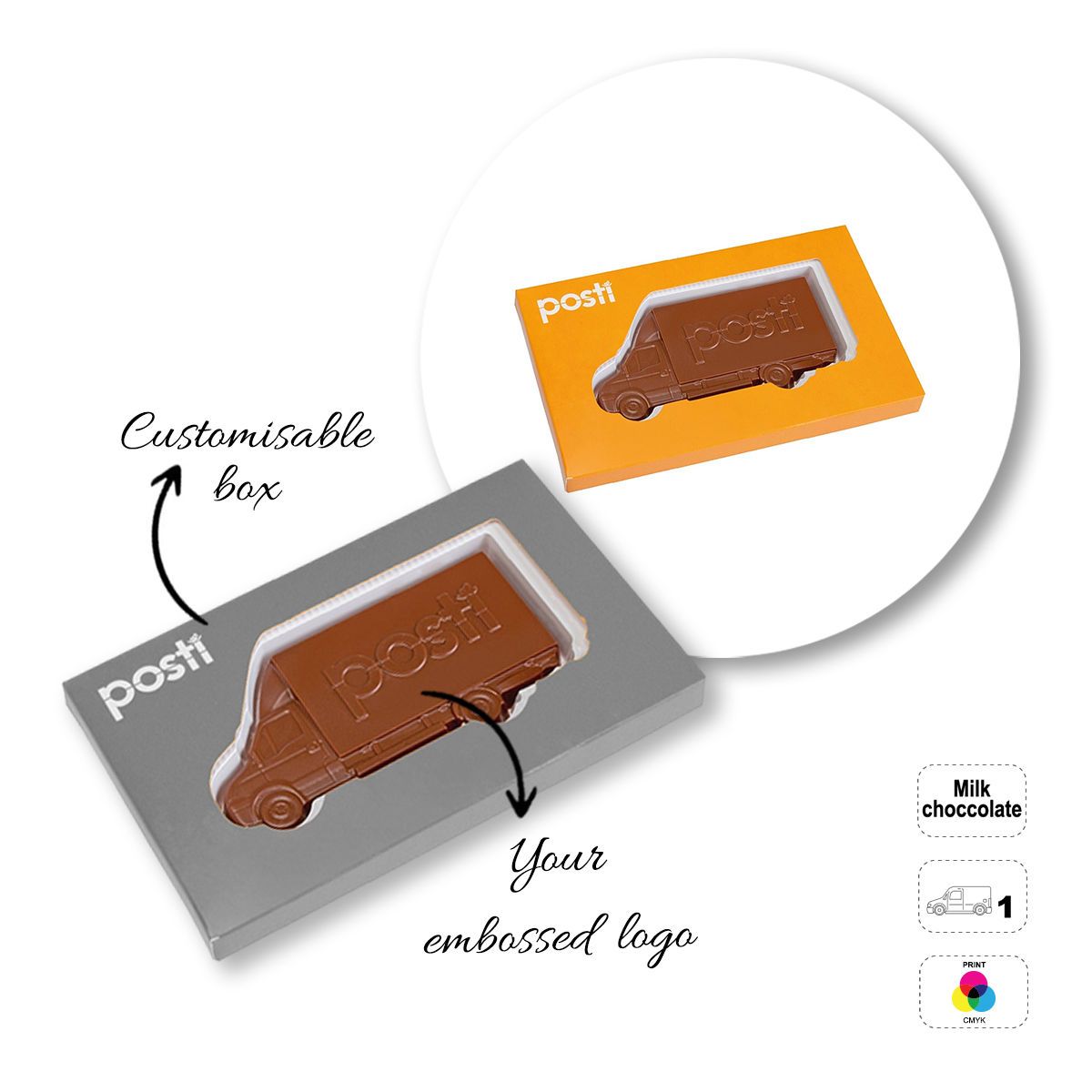 CHOCO4MAT A - barretta di cioccolato, diverse forme, 175x107x15 mm | GL811105H