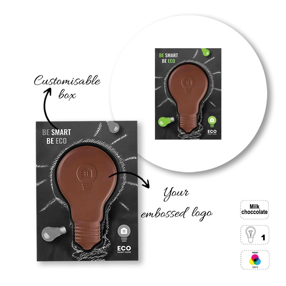 CHOCO4MAT B - barretta di cioccolato, diverse forme, 182x132x15 mm | GL811106D