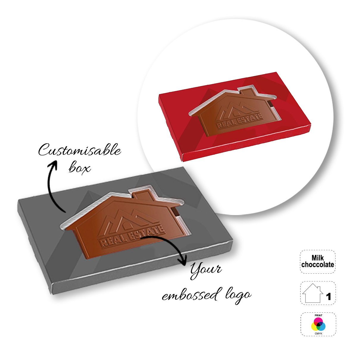 CHOCO4MAT B - barretta di cioccolato, diverse forme, 175x107x15 mm | GL811106E