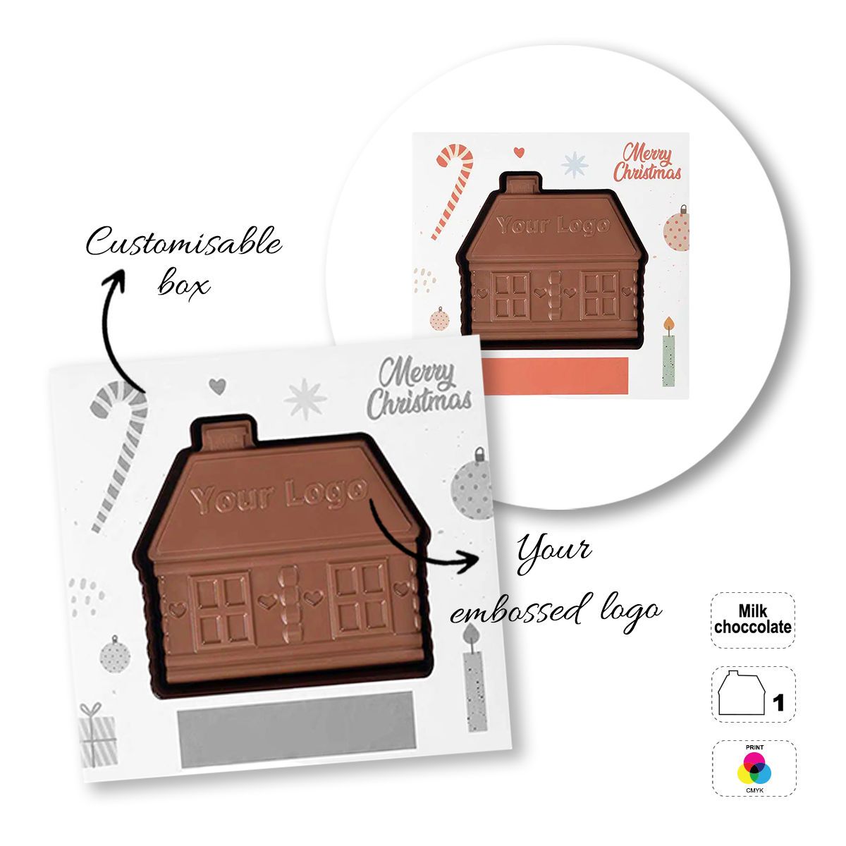 CHOCO4MAT C - barretta di cioccolato, diverse forme, 135x137x15 mm | GL811107A