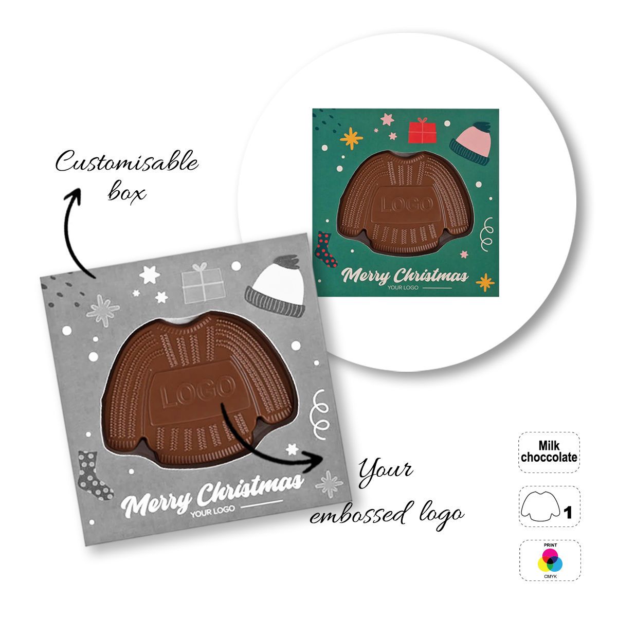 CHOCO4MAT C - barretta di cioccolato, diverse forme, 135x135x15 mm | GL811107C