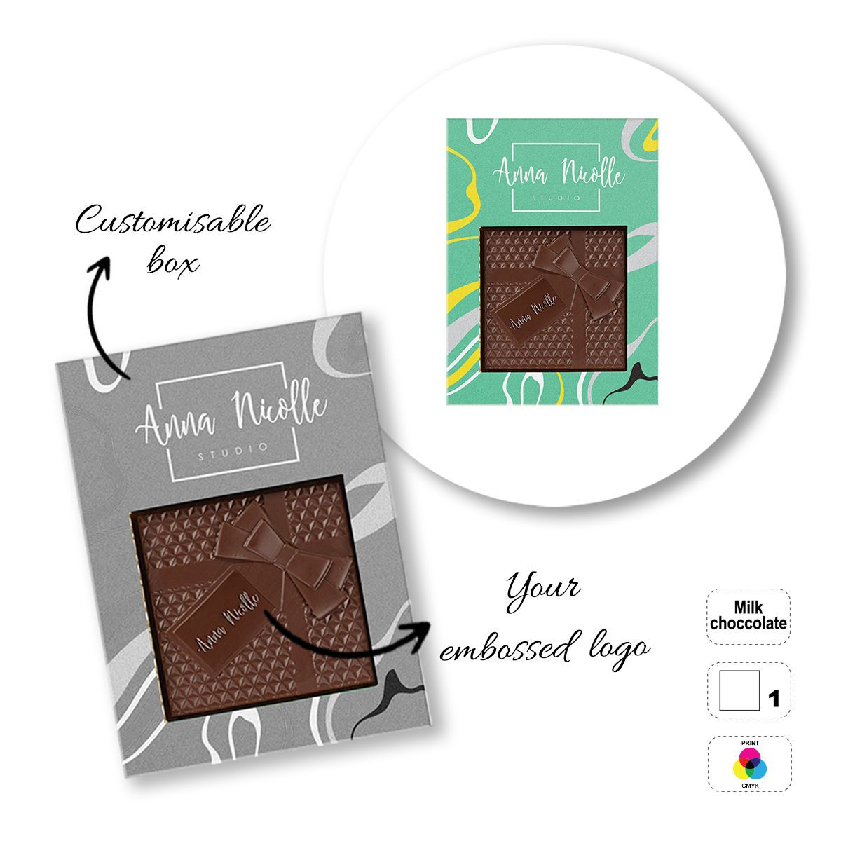 CHOCO4MAT C - barretta di cioccolato, diverse forme, 182x132x15 mm | GL811107D