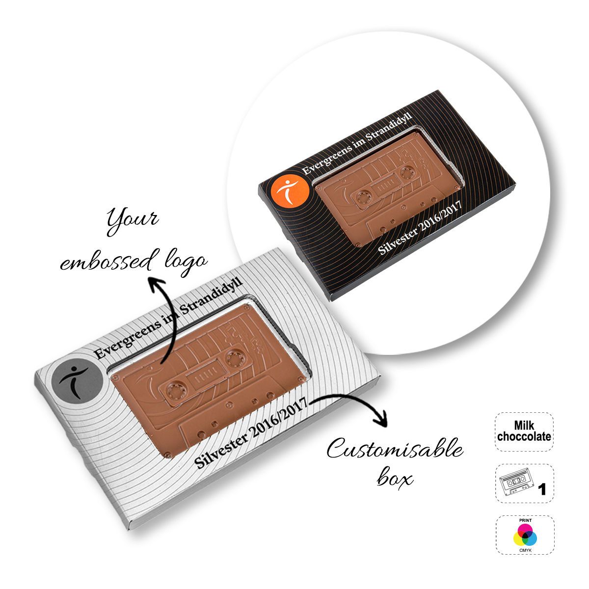 CHOCO4MAT E - barretta di cioccolato, diverse forme, 175x107x15 mm | GL811109D