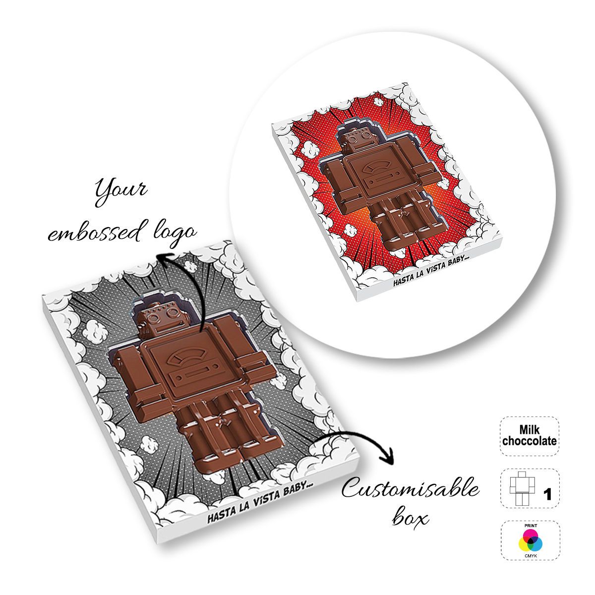 CHOCO4MAT E - barretta di cioccolato, diverse forme, 182x132x15 mm | GL811109F