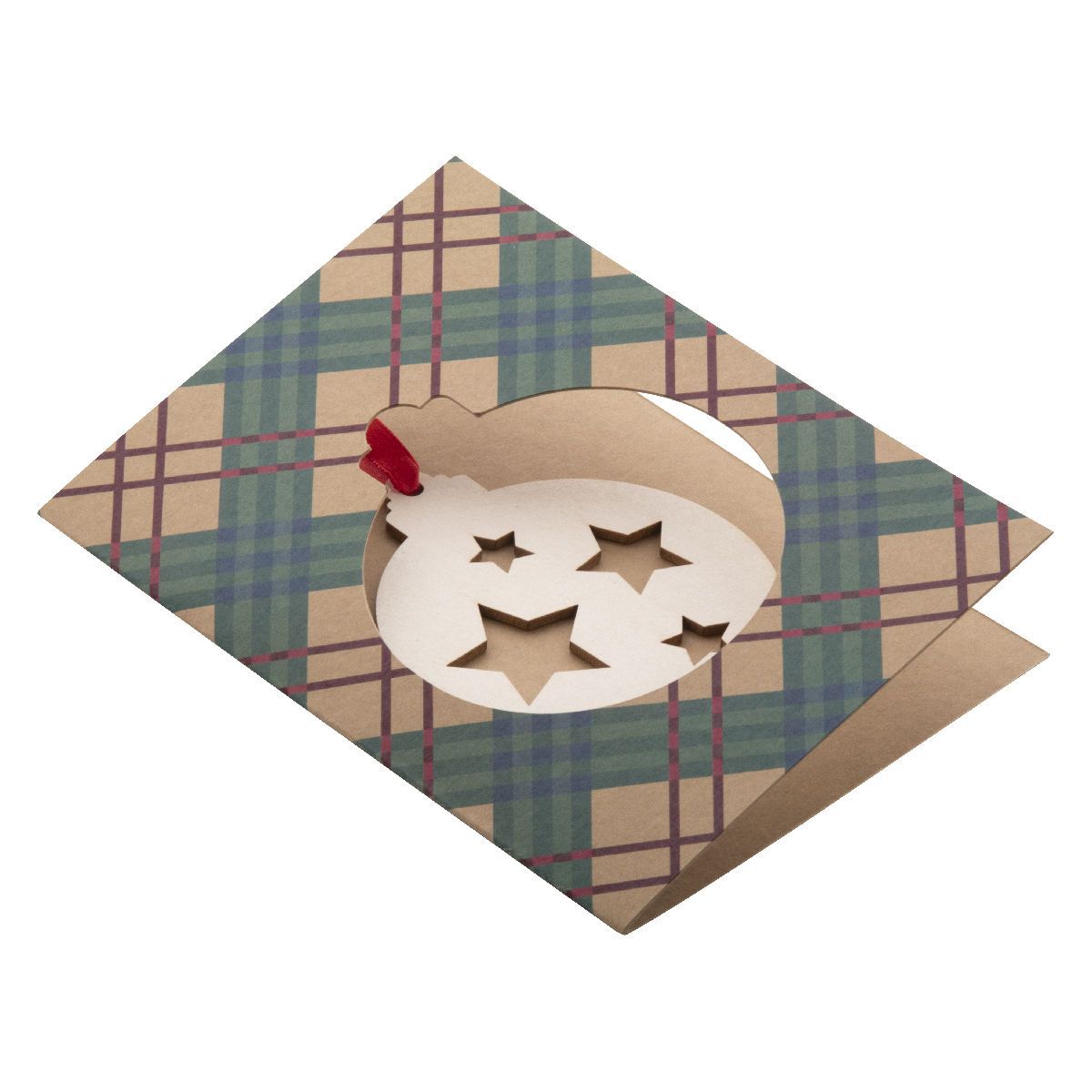 TREECARD ECO - Biglietto auguri natalizio, palla | HG718645B