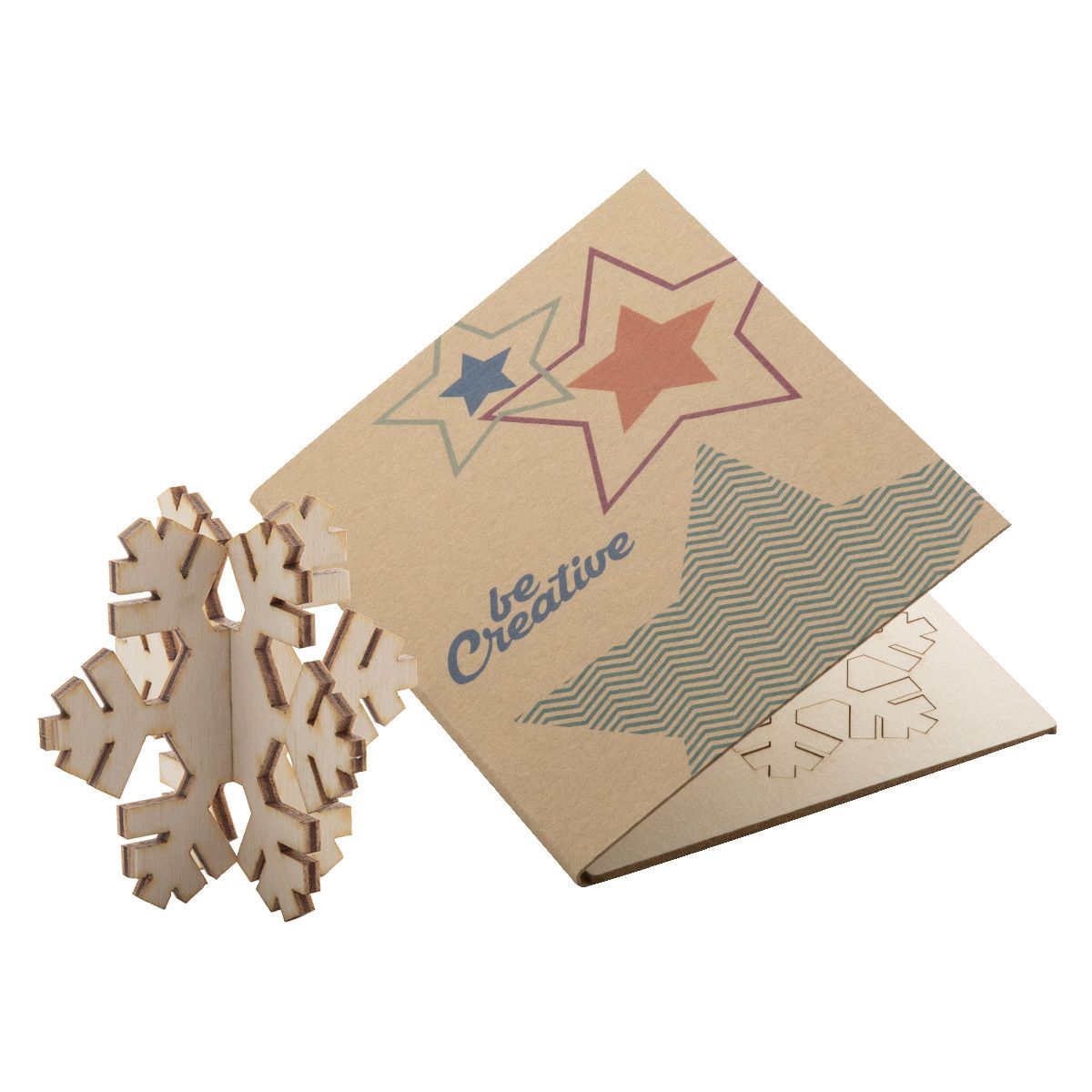 CREAX ECO - Biglietto auguri natalizio, fiocco di neve | HG718646F