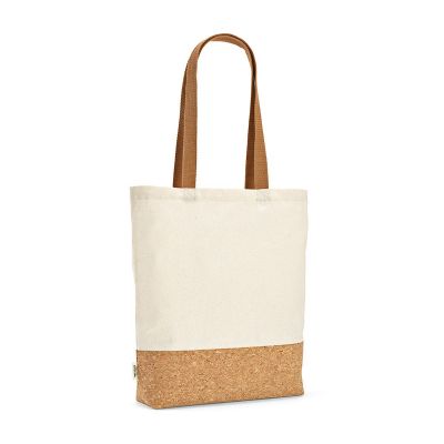 CHIMBORAZO - Shopper in cotone riciclato 180 gsm e sughero