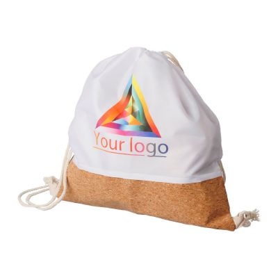 ELODIE - Zaino a sacca rPET con base in sughero 