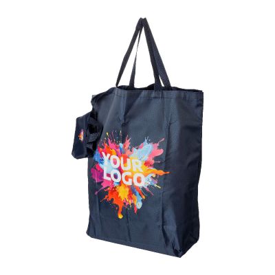 WES - Shopping bag pieghevole, in tessuto Oxford 