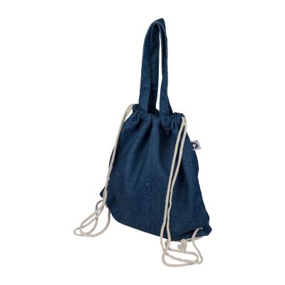 DEX - Borsa denim riciclato con coulisse 