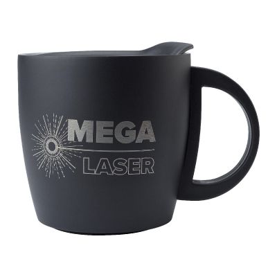 RANIA - Tazza da viaggio in acciaio inox, capacità 350 ml 