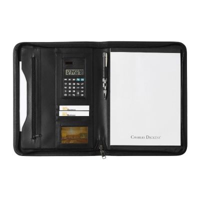 GIADA - Portablocco Charles Dickens® formato +/- A4 in similpelle 