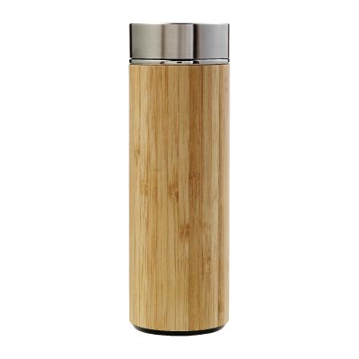 YARA - Thermos in e bamboo a doppia parete, capacità 420 ml 