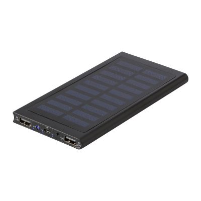 ADRIANA - Powerbank solare in ABS e alluminio, capacità 8.000 mAh 