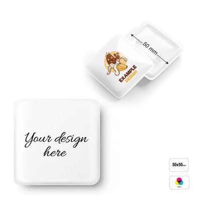 PIN SQUARE 50 - spilla quadrata