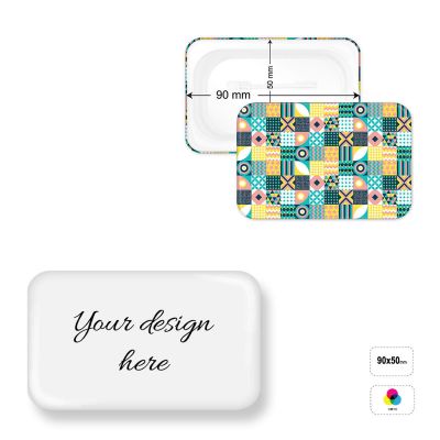 PIN RECTANGLE 90 - spilla rettangolare