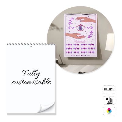 AMSTERDAM - calendario da muro con spirale a 8 fogli