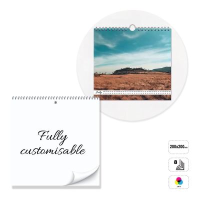 VALLETTA - calendario da muro con spirale a 8 fogli