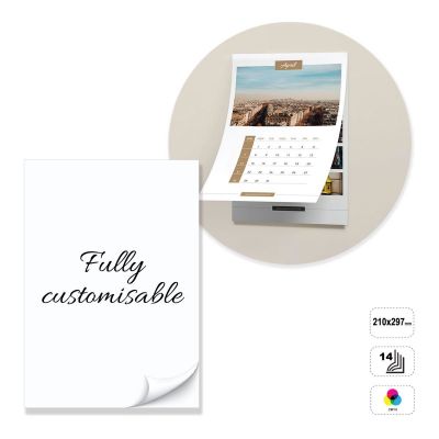 OSLO - calendario da muro incollato in testa a 14 fogli