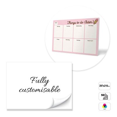 ATHENS - planning da tavolo incollato in testa