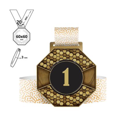 KERONO - medaglia in lega di zinco 3mm