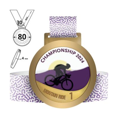 NARA - medaglia in acciaio e plexiglass 4mm