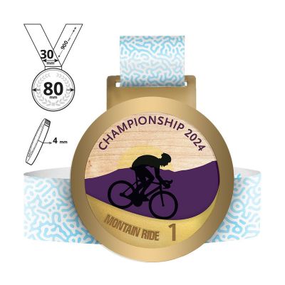 NIKKO - medaglia in acciaio e compensato 4mm