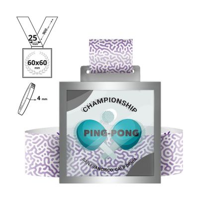 SAKAI - medaglia in acciaio e plexiglass 4mm