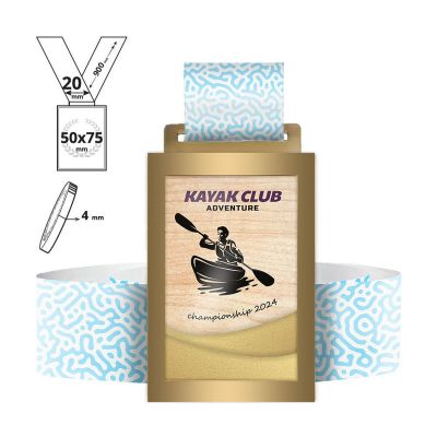 KOCHI - medaglia in acciaio e compensato 4mm