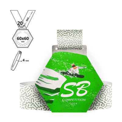 SENDAI - medaglia in cartone riciclato 4mm