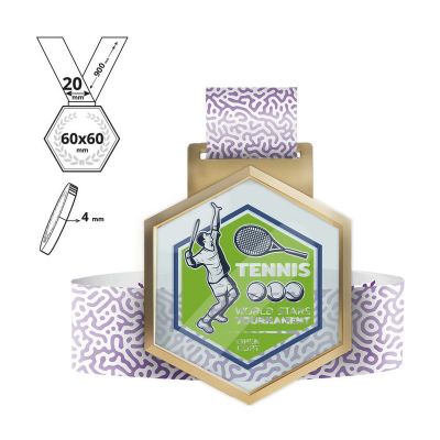 MACHIDA - medaglia in acciaio e plexiglass 4mm