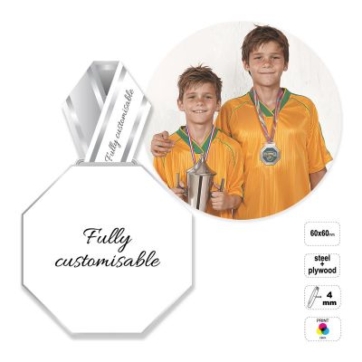 OITA - medaglia in acciaio e compensato 4mm