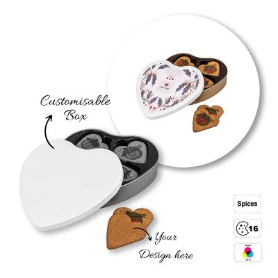 LOGO COOKIE - scatola di biscotti a forma di cuore, personalizzabili
