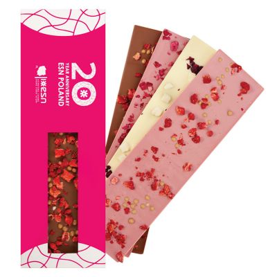 LONG MODERN BAND - barretta di cioccolato al latte con topping